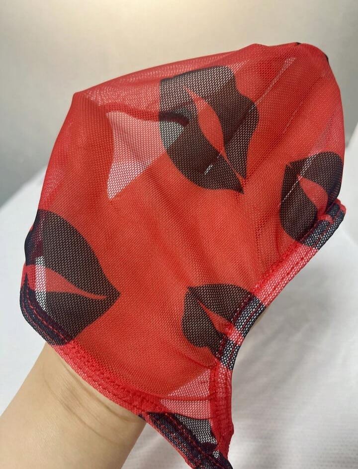 Scarlet Mesh Spot Thong